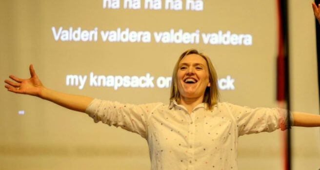 Singing for the brain with Clare!